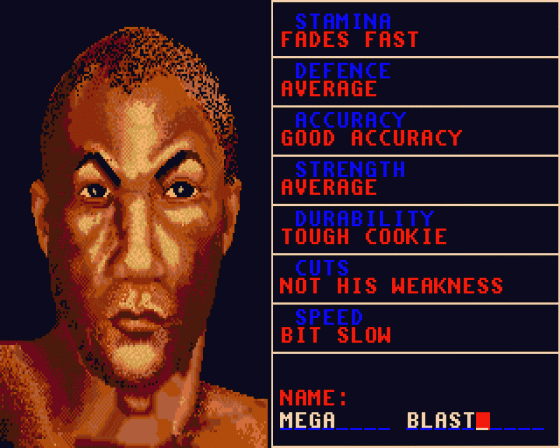 World Championship Boxing Manager Screenshot 5 (Atari ST)