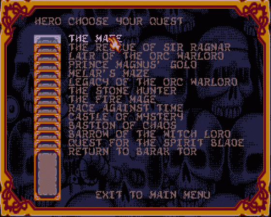 Hero Quest Screenshot 7 (Atari ST)