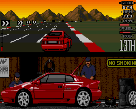 Lotus Esprit Turbo Challenge Screenshot 13 (Atari ST)