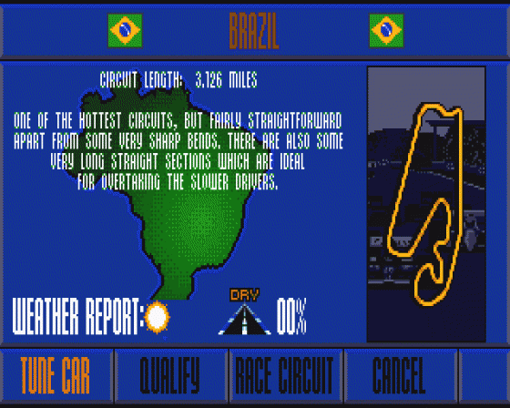 Nigel Mansell's World Championship Screenshot 10 (Atari ST)