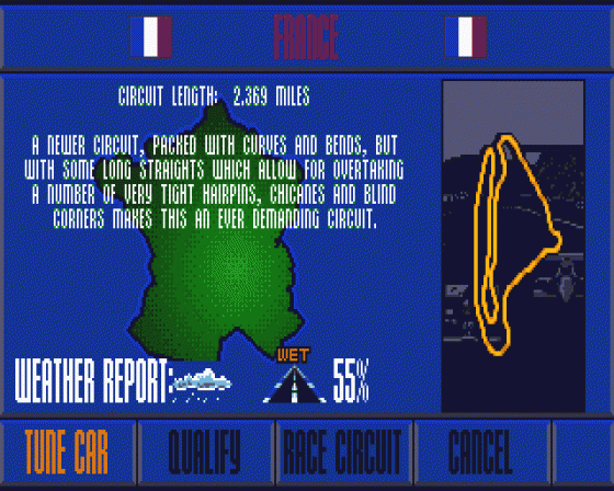 Nigel Mansell's World Championship Screenshot 20 (Atari ST)