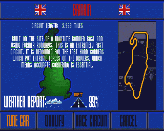 Nigel Mansell's World Championship Screenshot 22 (Atari ST)