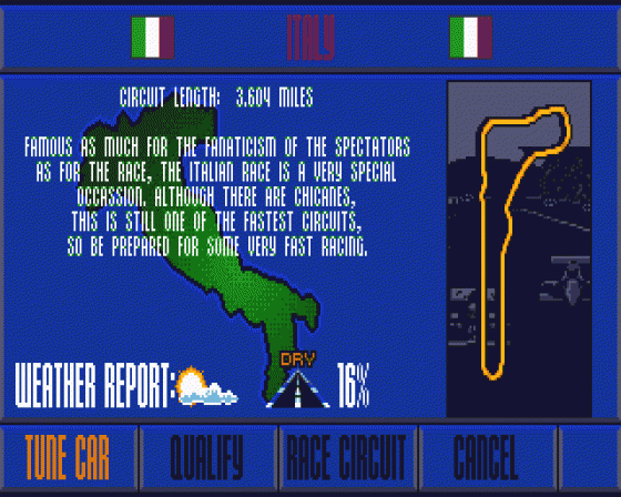 Nigel Mansell's World Championship Screenshot 30 (Atari ST)