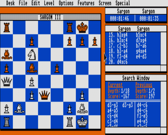 Sargon III Screenshot 5 (Atari ST)