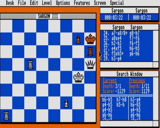 Sargon III Screenshot 6 (Atari ST)