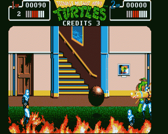 Teenage Mutant Hero Turtles: The Coin Op Screenshot 6 (Atari ST)