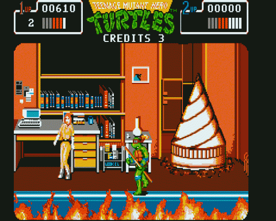 Teenage Mutant Hero Turtles: The Coin Op Screenshot 9 (Atari ST)