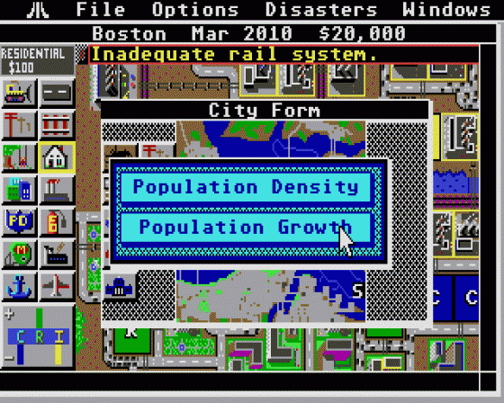 Sim City Screenshot 5 (Atari ST)