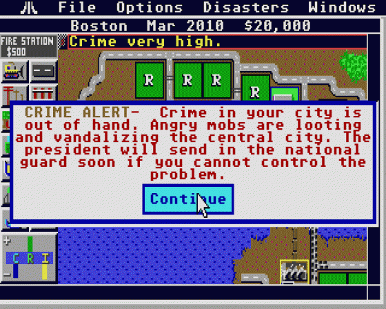 Sim City Screenshot 6 (Atari ST)