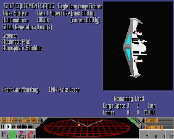 Frontier: Elite 2 Screenshot 12 (Atari ST)