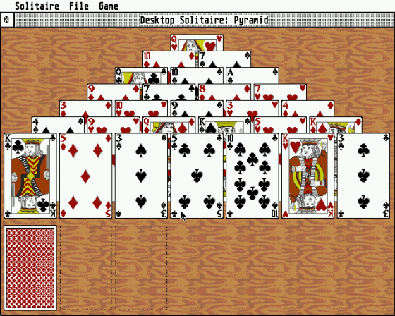 Desktop Solitaire 1.02 Screenshot 6 (Atari ST)