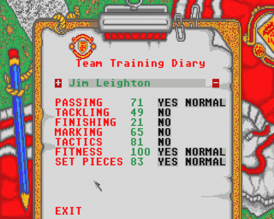 Manchester United Screenshot 6 (Atari ST)