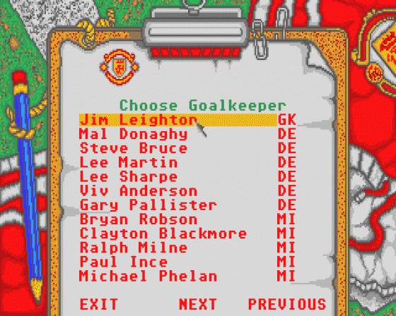 Manchester United Screenshot 10 (Atari ST)