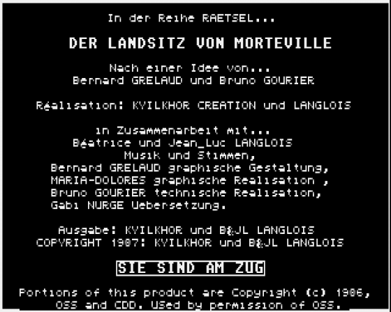 Der Landsitz von Morteville