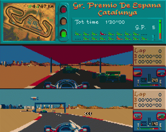 Vroom Multi-Player Screenshot 10 (Atari ST)