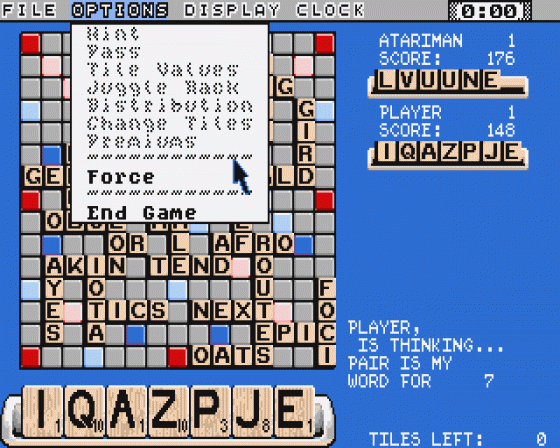 Computer Scrabble Screenshot 5 (Atari ST)