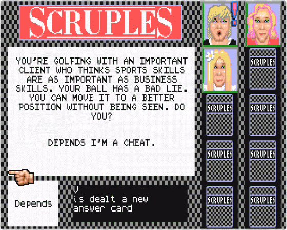 Scruples: A Question of Screenshot 5 (Atari ST)