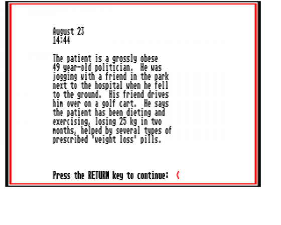 Cardiac Arrest! Screenshot 5 (Atari ST)