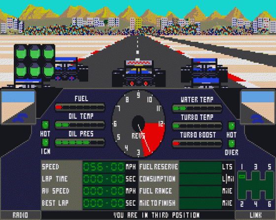 Nigel Mansell's Grand Prix Screenshot 5 (Atari ST)