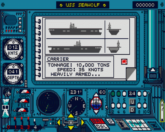 Hunter Killer Screenshot 6 (Atari ST)