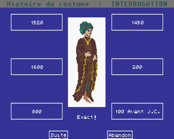 Histoire de France Screenshot 6 (Atari ST)