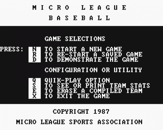 Micro League Baseball