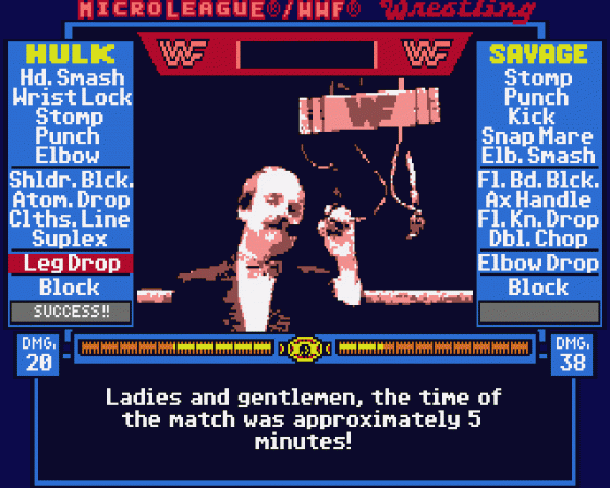 Micro League Wrestling Screenshot 37 (Atari ST)