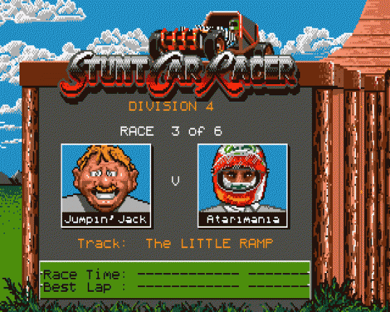 Stunt Car Racer Screenshot 30 (Atari ST)