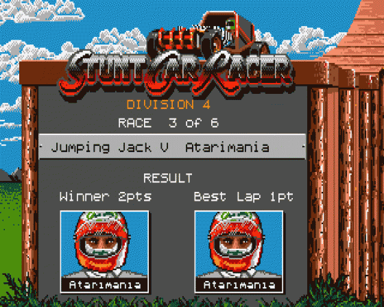 Stunt Car Racer Screenshot 34 (Atari ST)