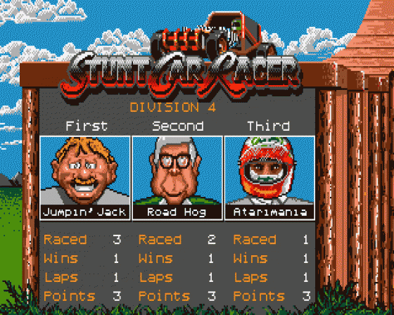 Stunt Car Racer Screenshot 35 (Atari ST)