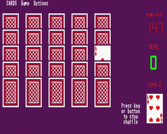 Cards 2.0 Screenshot 5 (Atari ST)