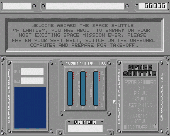 Space Shuttle Screenshot 5 (Atari ST)