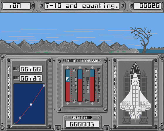 Space Shuttle Screenshot 6 (Atari ST)