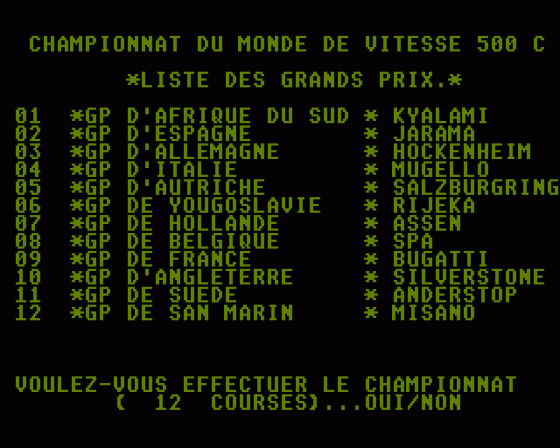 Grand Prix 500cc Screenshot 7 (Atari ST)