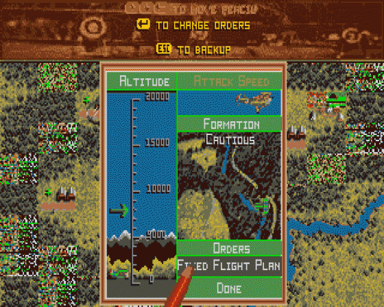 Ancient Art of War in the Skies (The) 1.0 Screenshot 17 (Atari ST)