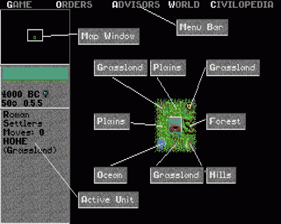 Sid Meier's Civilization Screenshot 11 (Atari ST)