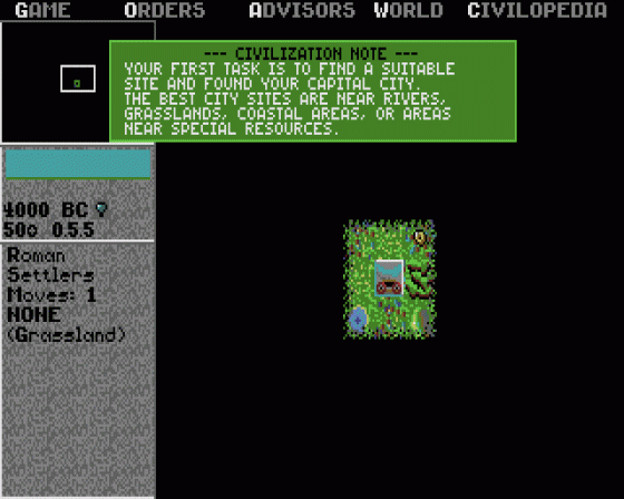 Sid Meier's Civilization [1994.04.26] Screenshot 12 (Atari ST)