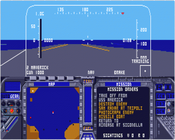 F-19 Stealth Fighter Screenshot 6 (Atari ST)