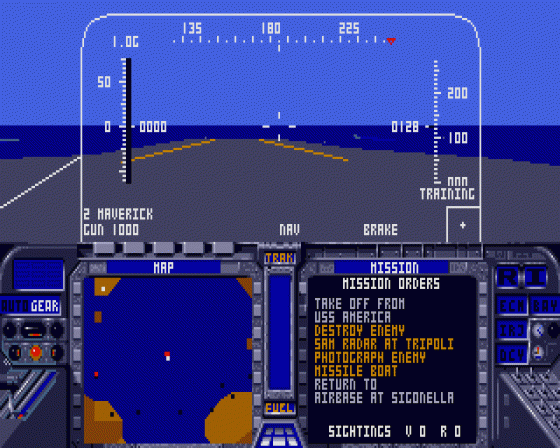 F-19 Stealth Fighter 1.02 Screenshot 11 (Atari ST)