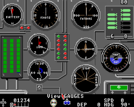 Silent Service Screenshot 6 (Atari ST)