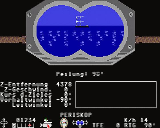 Silent Service [1987.04.09] Screenshot 7 (Atari ST)