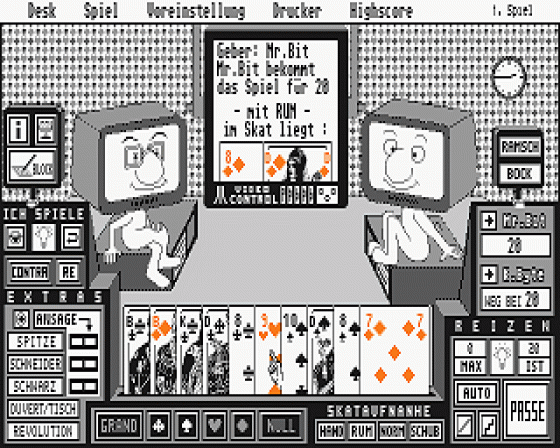 Skat 2000 1.0 Screenshot 5 (Atari ST)