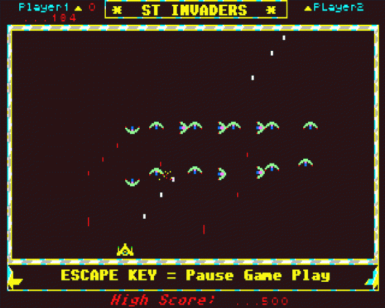 ST Invaders Screenshot 5 (Atari ST)