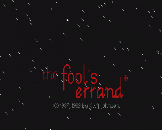 The Fool's Errand