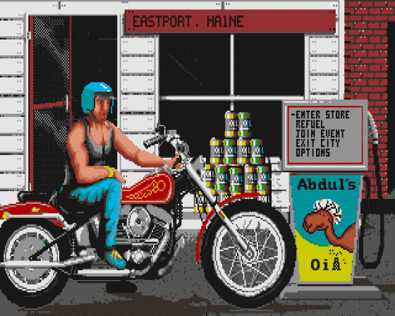 Harley Davidson: The Road to Sturgis Screenshot 7 (Atari ST)