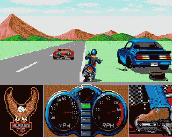 Harley Davidson: The Road to Sturgis Screenshot 11 (Atari ST)