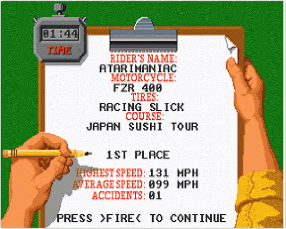 The Ultimate Ride Screenshot 16 (Atari ST)