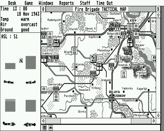 Fire Brigade: The Battle for Kiev 1943 1.11 Screenshot 10 (Atari ST)