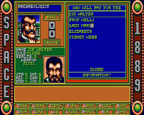 Space 1889 Screenshot 6 (Atari ST)