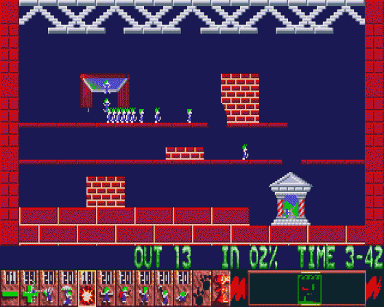 Oh No! More Lemmings Screenshot 5 (Atari ST)